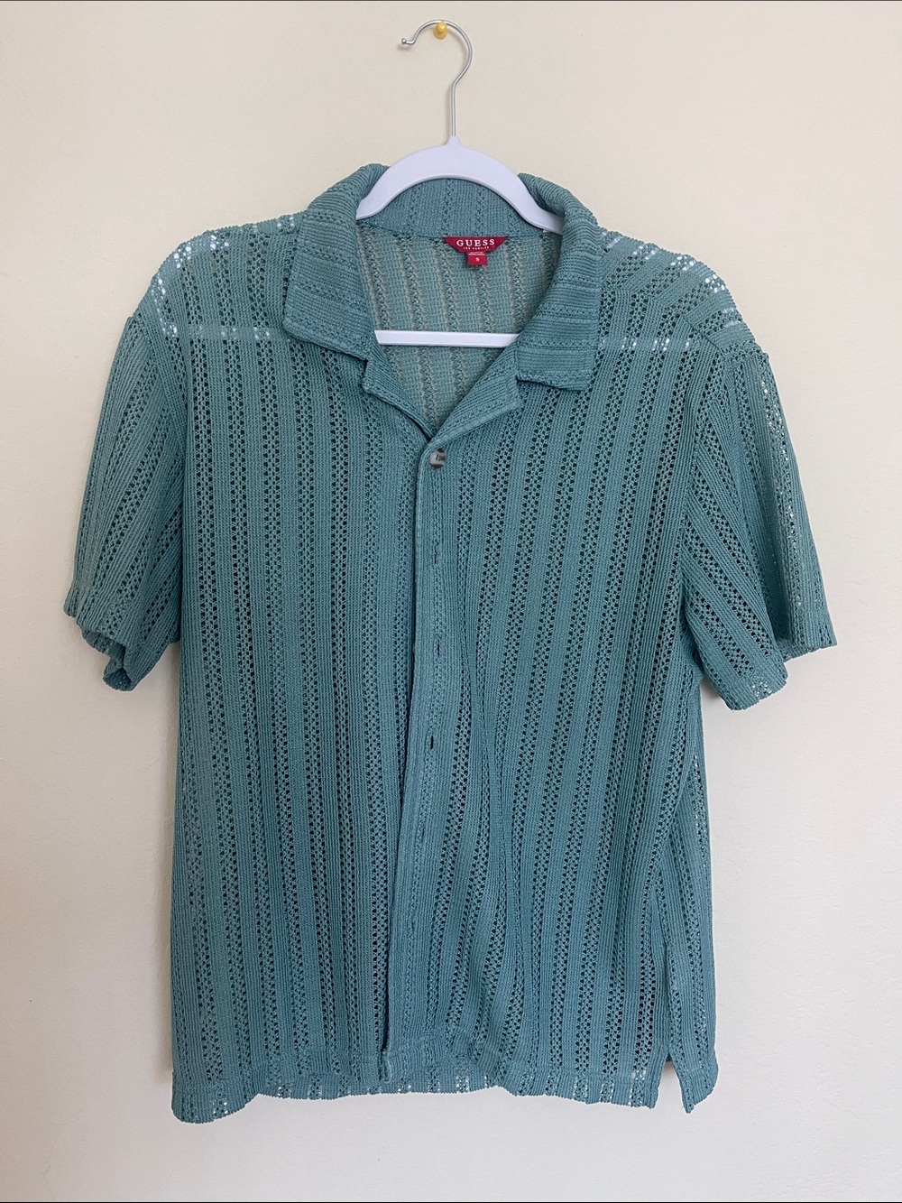 GUESS Men's Panama style resort shirt